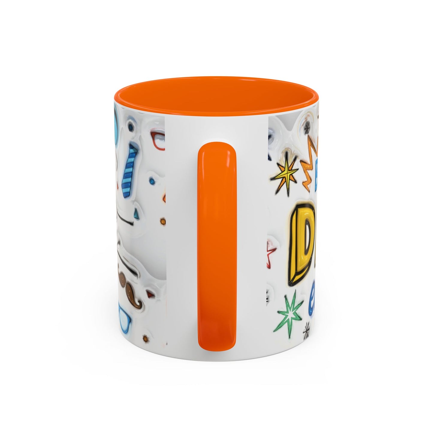 Mug - Fun Best Dad Accent Coffee Mug - Graffiti