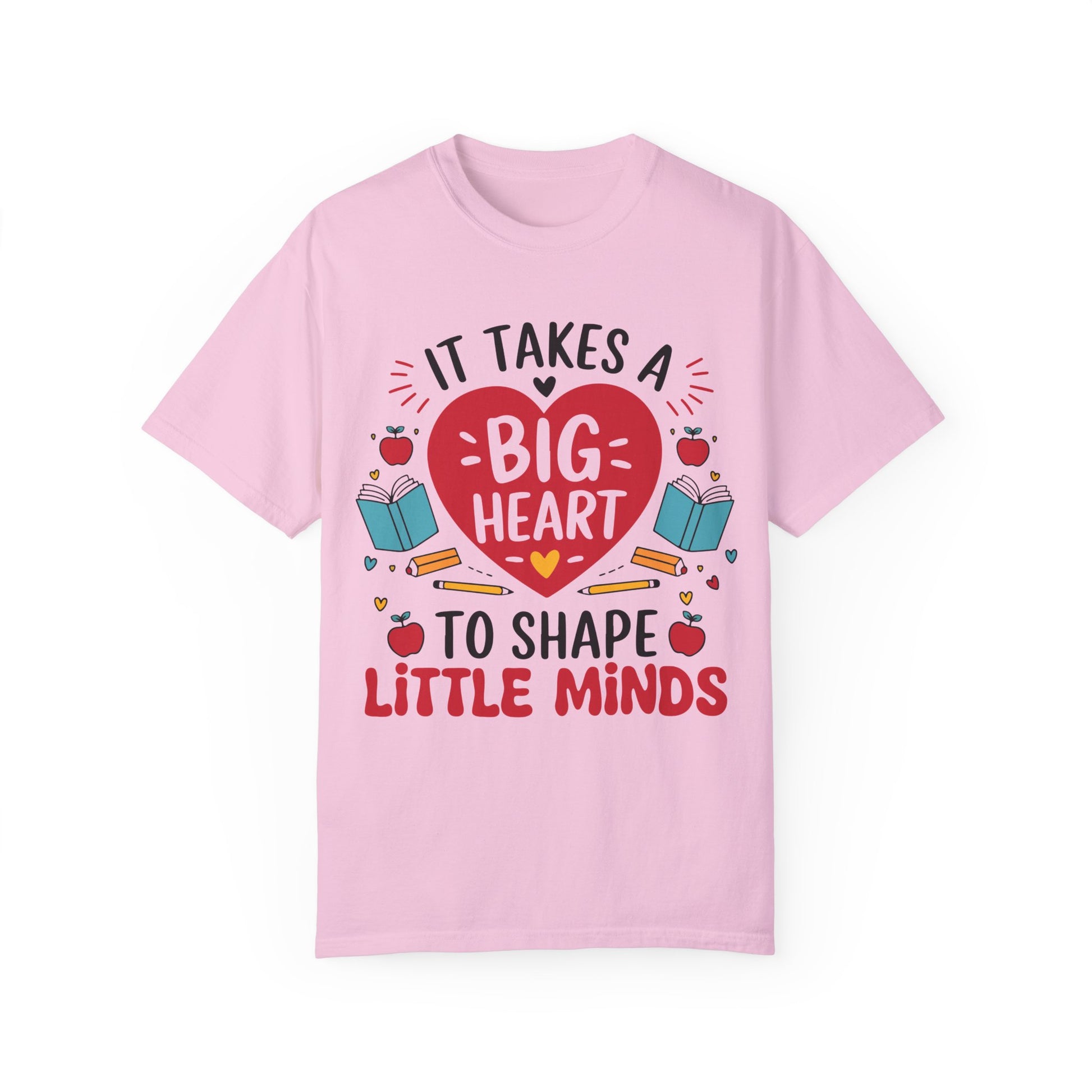 Teacher Appreciation T-Shirt - It Takes a Big Heart to Shape Little Minds, Gift for Educators, Back to School, Cute Teacher Shirt, Classroom - Graffiti