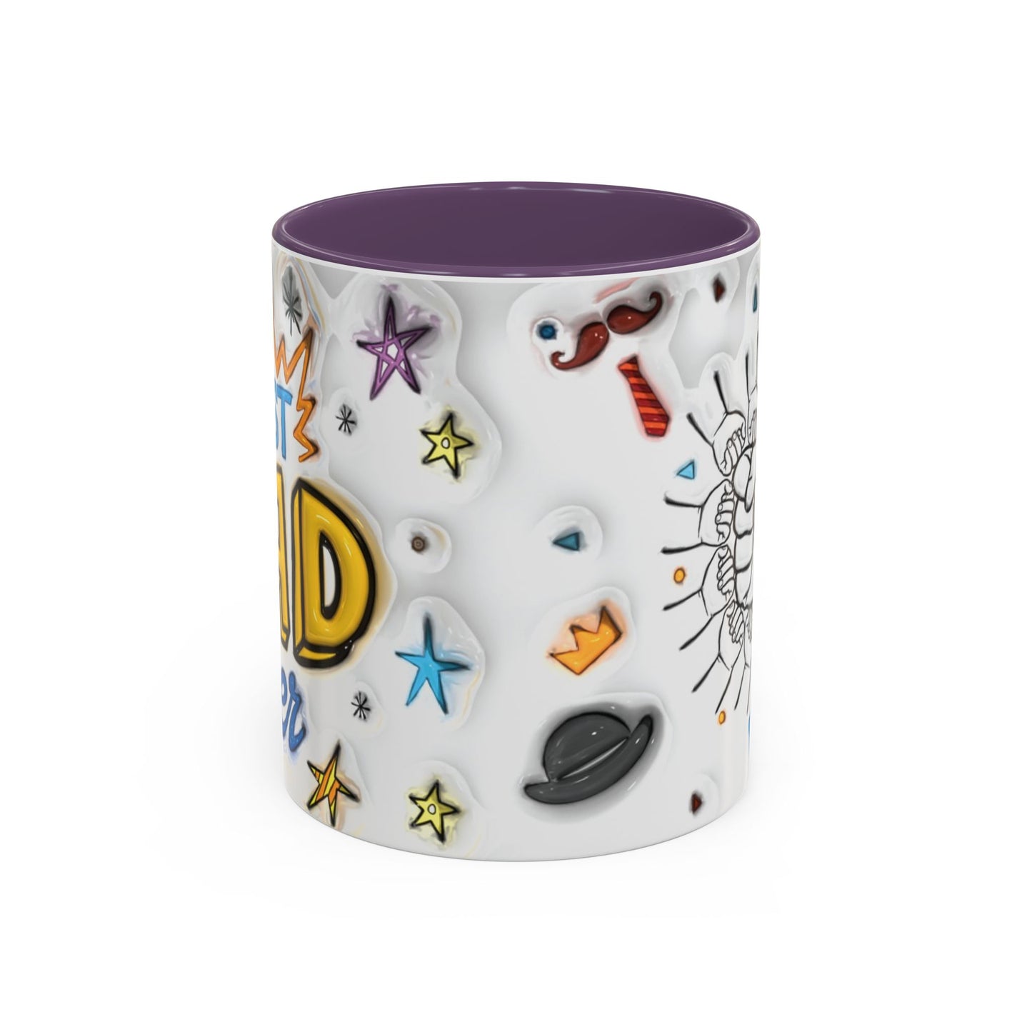 Mug - Fun Best Dad Accent Coffee Mug - Graffiti