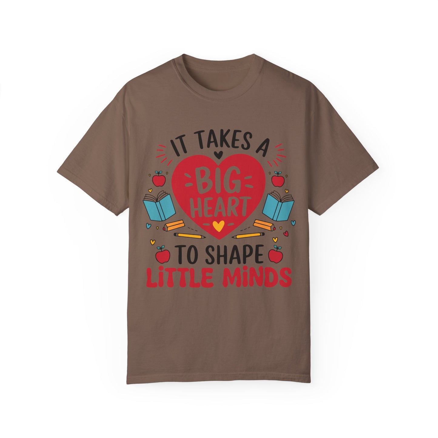 Teacher Appreciation T-Shirt - It Takes a Big Heart to Shape Little Minds, Gift for Educators, Back to School, Cute Teacher Shirt, Classroom - Graffiti