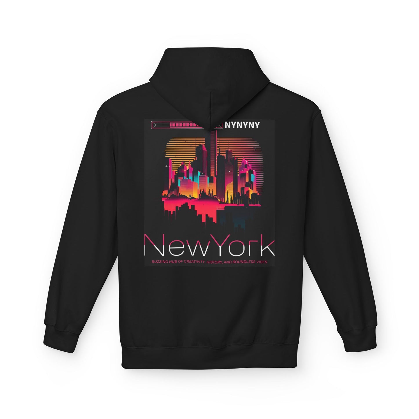 New York City Skyline Hoodie - Retro Colorful NYC Design - Graffiti