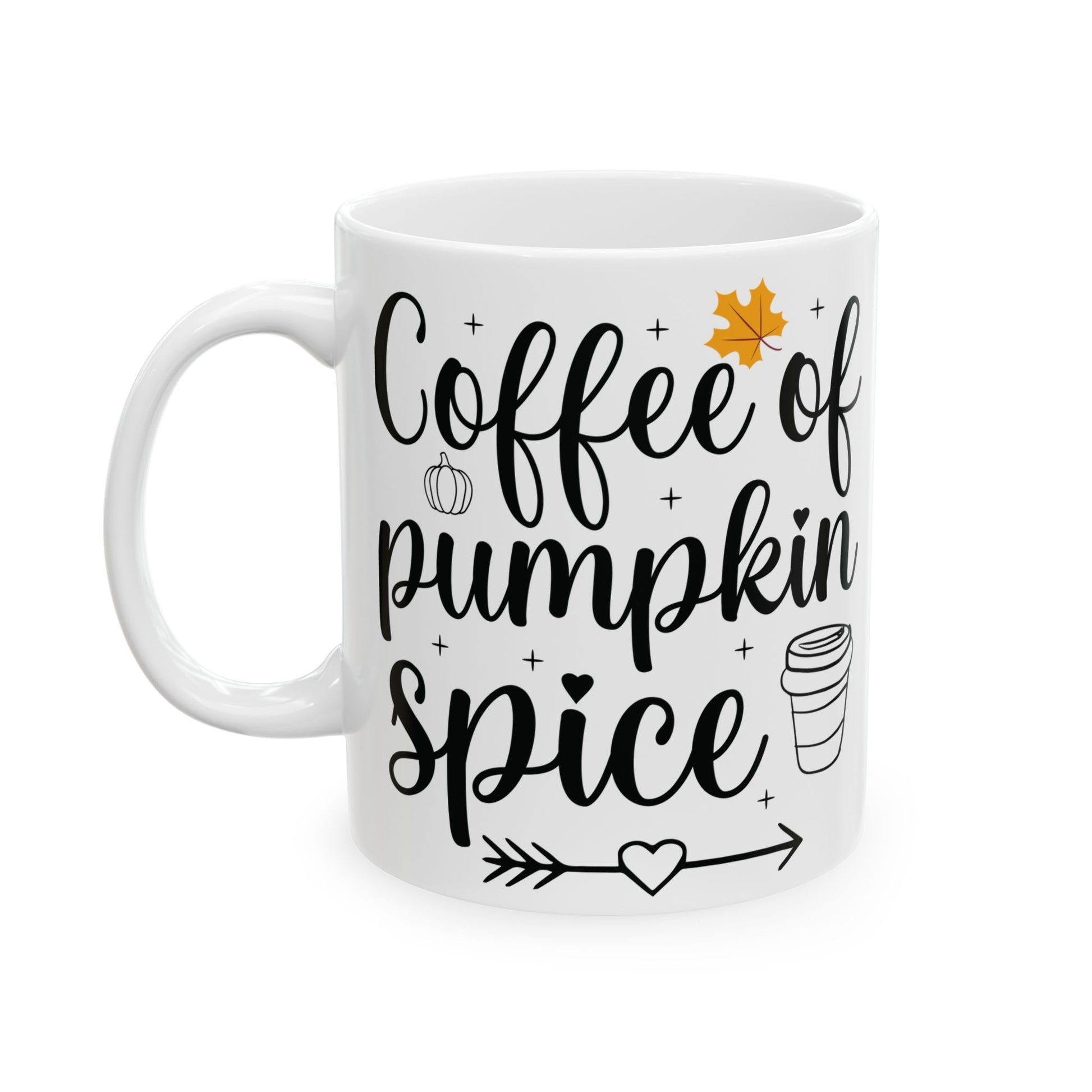 Pumpkin Spice Mug, Cozy Autumn Drinkware, Perfect for Fall Gatherings, Coffee Lover Gift, Halloween or Thanksgiving Decor - Graffiti