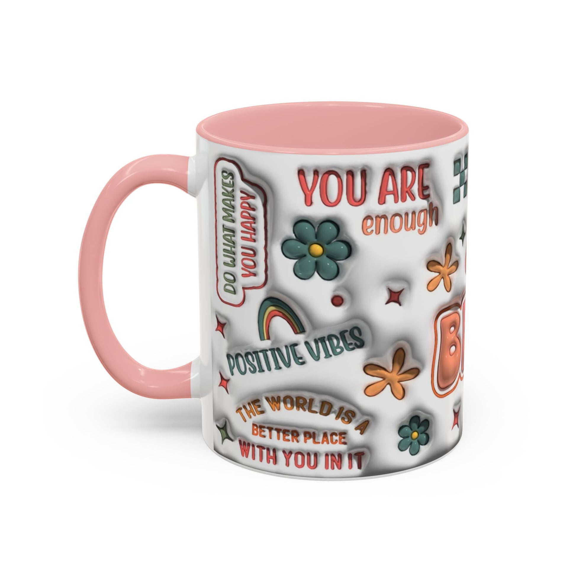 Coffee Mug 11oz - Inspirational Positive Vibes - Graffiti