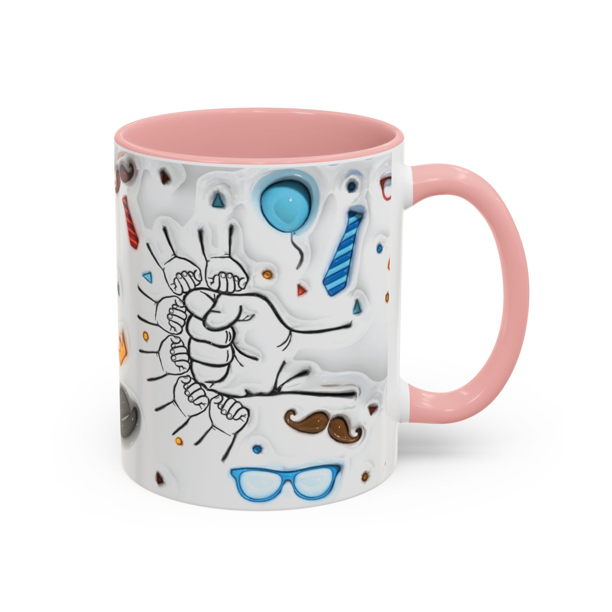 Mug - Fun Best Dad Accent Coffee Mug - Graffiti