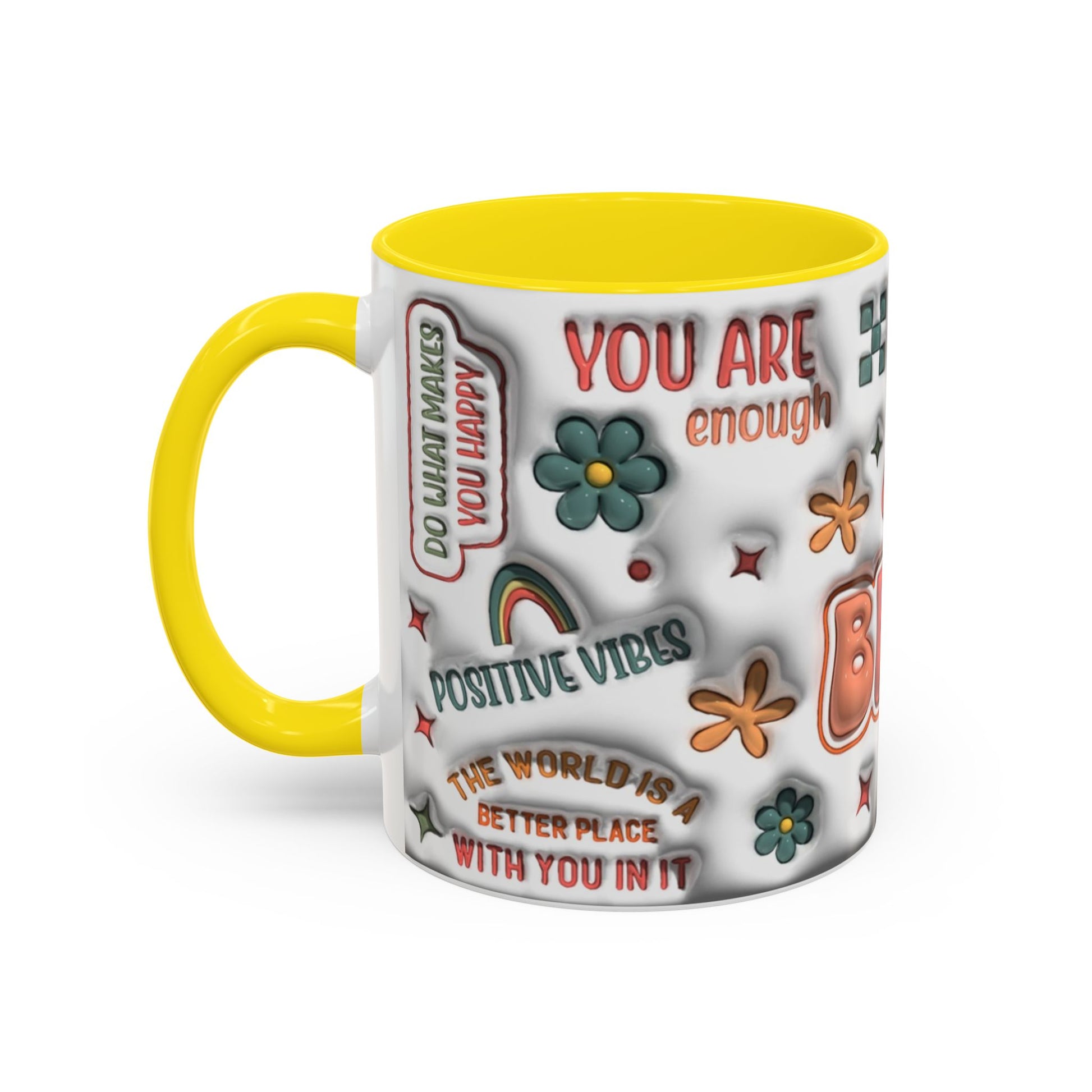 Coffee Mug 11oz - Inspirational Positive Vibes - Graffiti