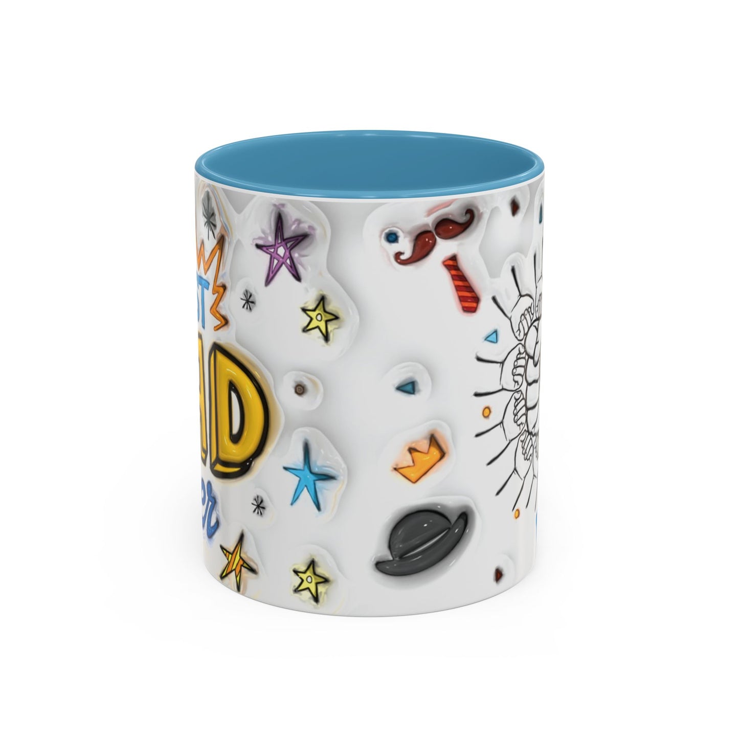 Mug - Fun Best Dad Accent Coffee Mug - Graffiti