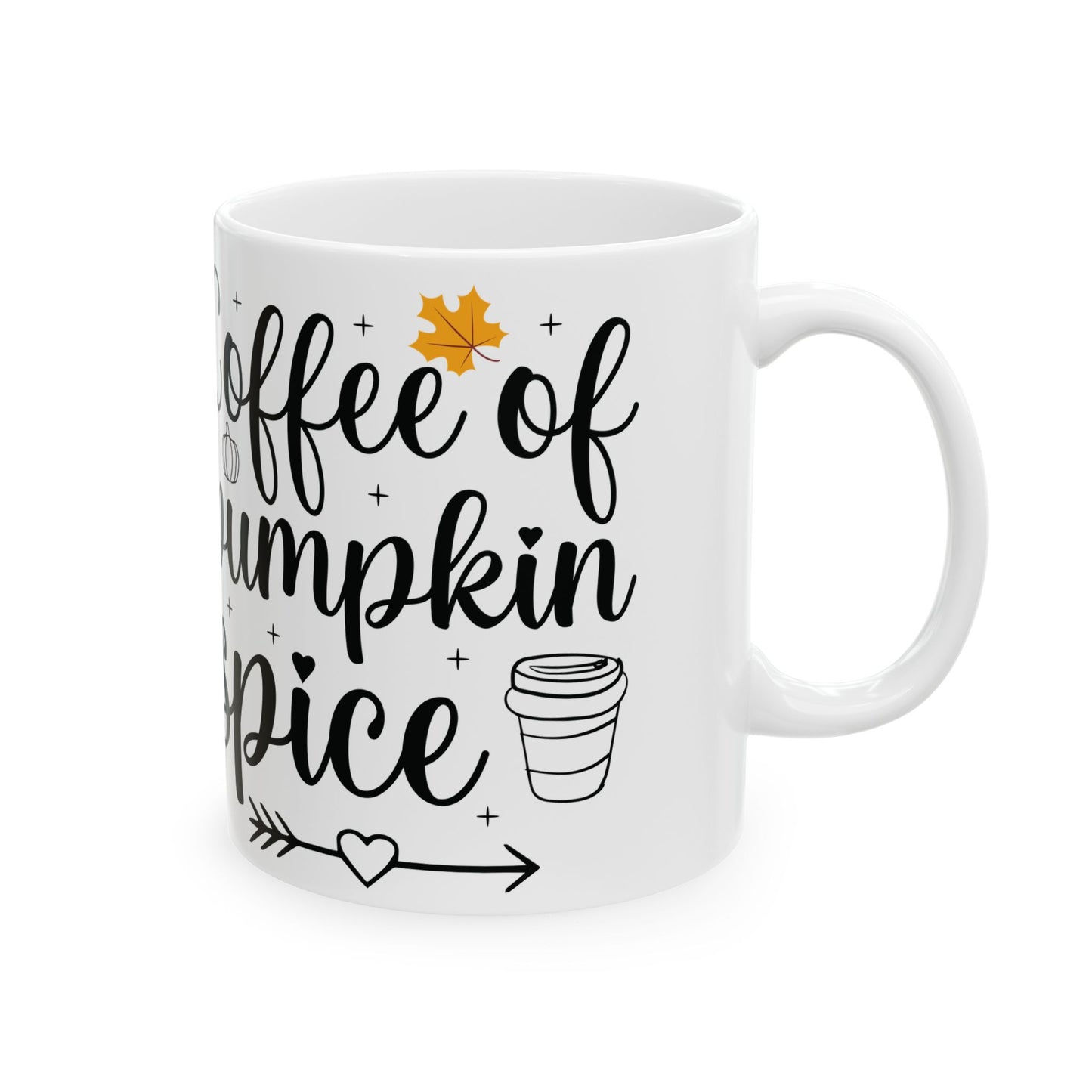 Pumpkin Spice Mug, Cozy Autumn Drinkware, Perfect for Fall Gatherings, Coffee Lover Gift, Halloween or Thanksgiving Decor - Graffiti