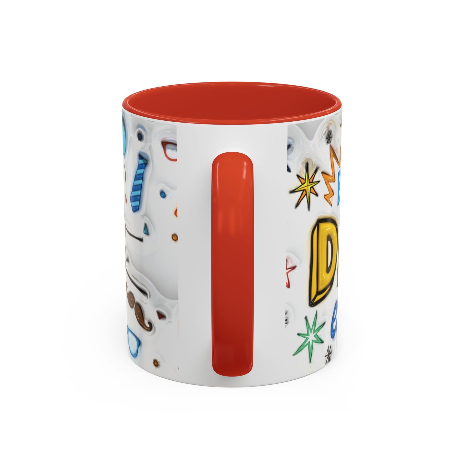 Mug - Fun Best Dad Accent Coffee Mug - Graffiti