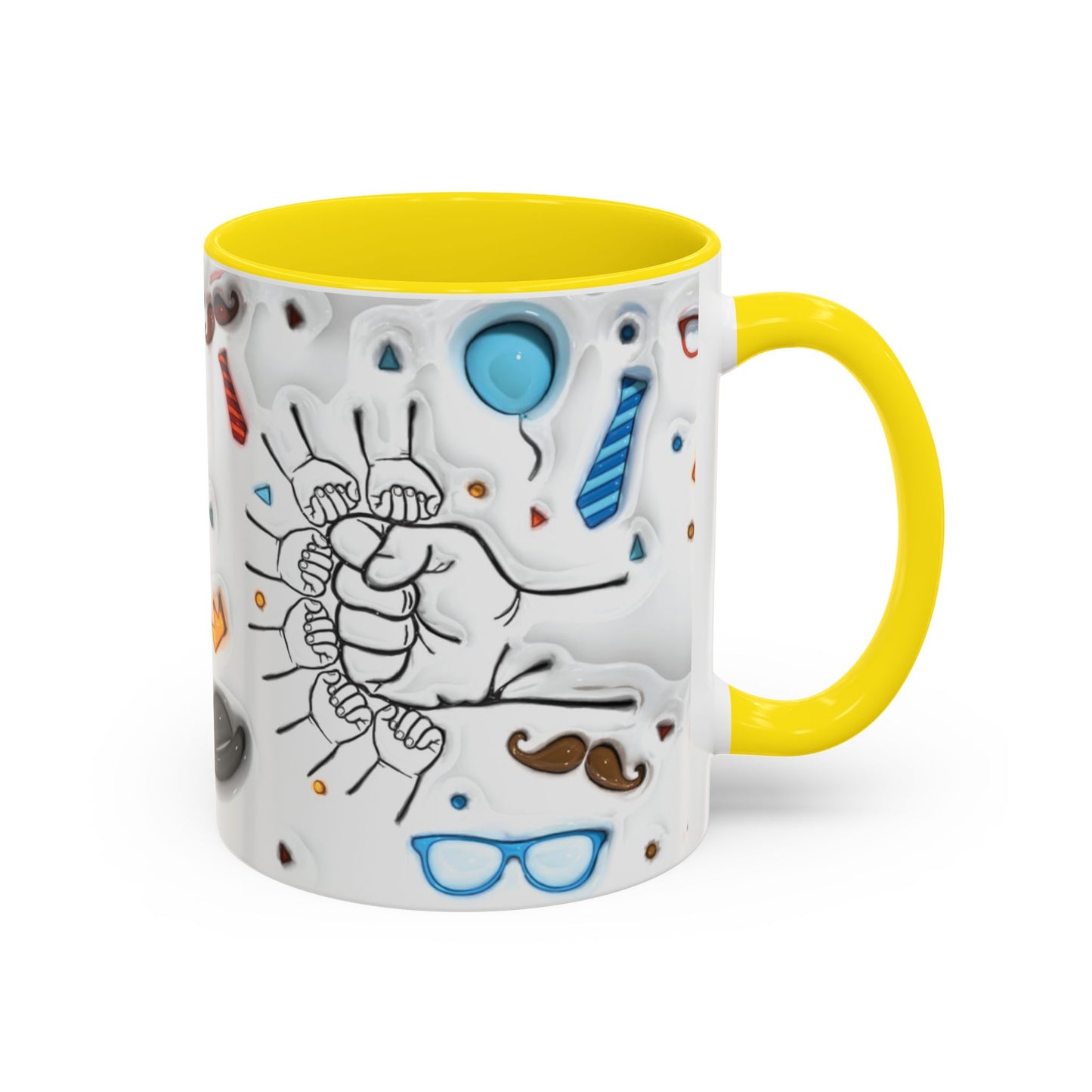 Mug - Fun Best Dad Accent Coffee Mug - Graffiti