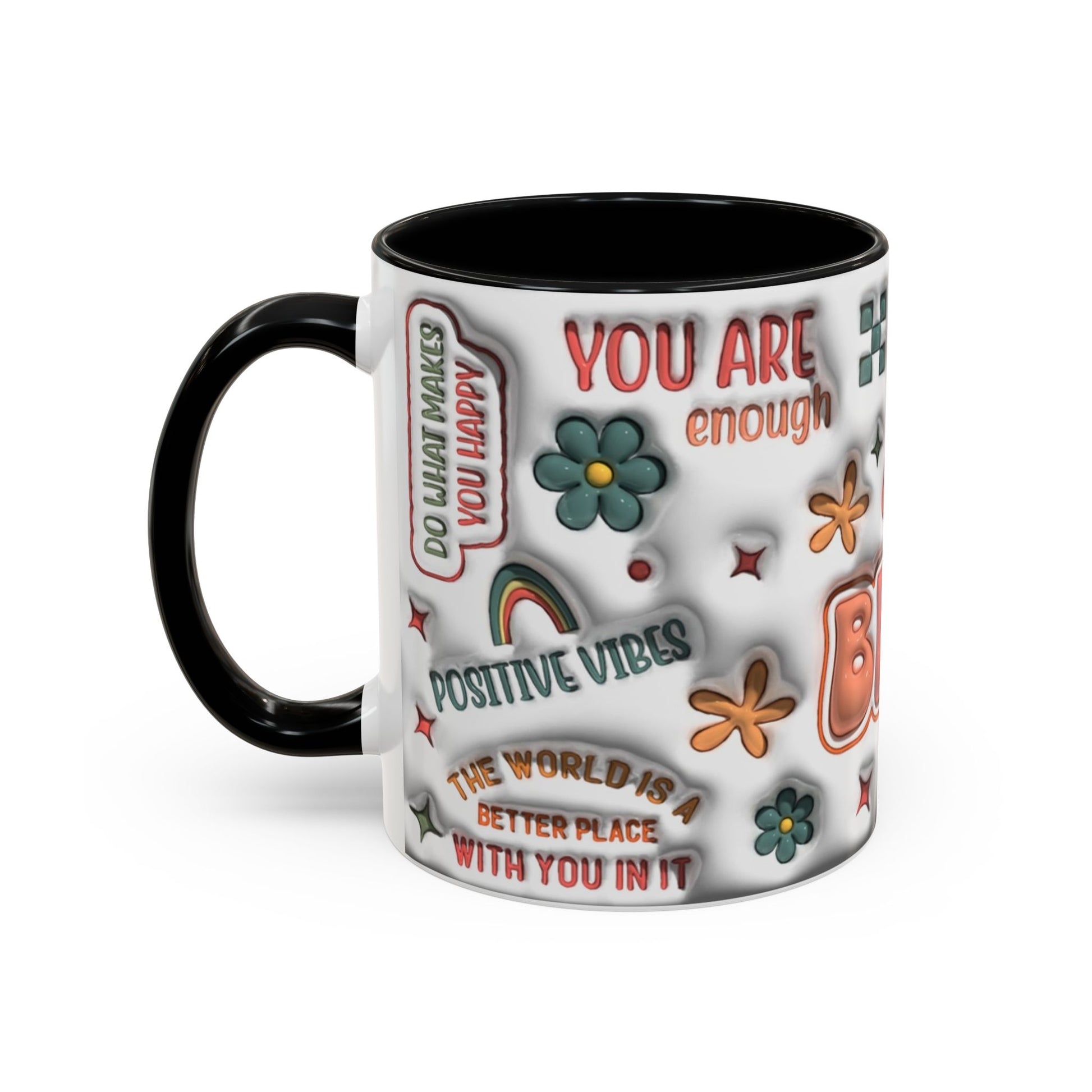 Coffee Mug 11oz - Inspirational Positive Vibes - Graffiti