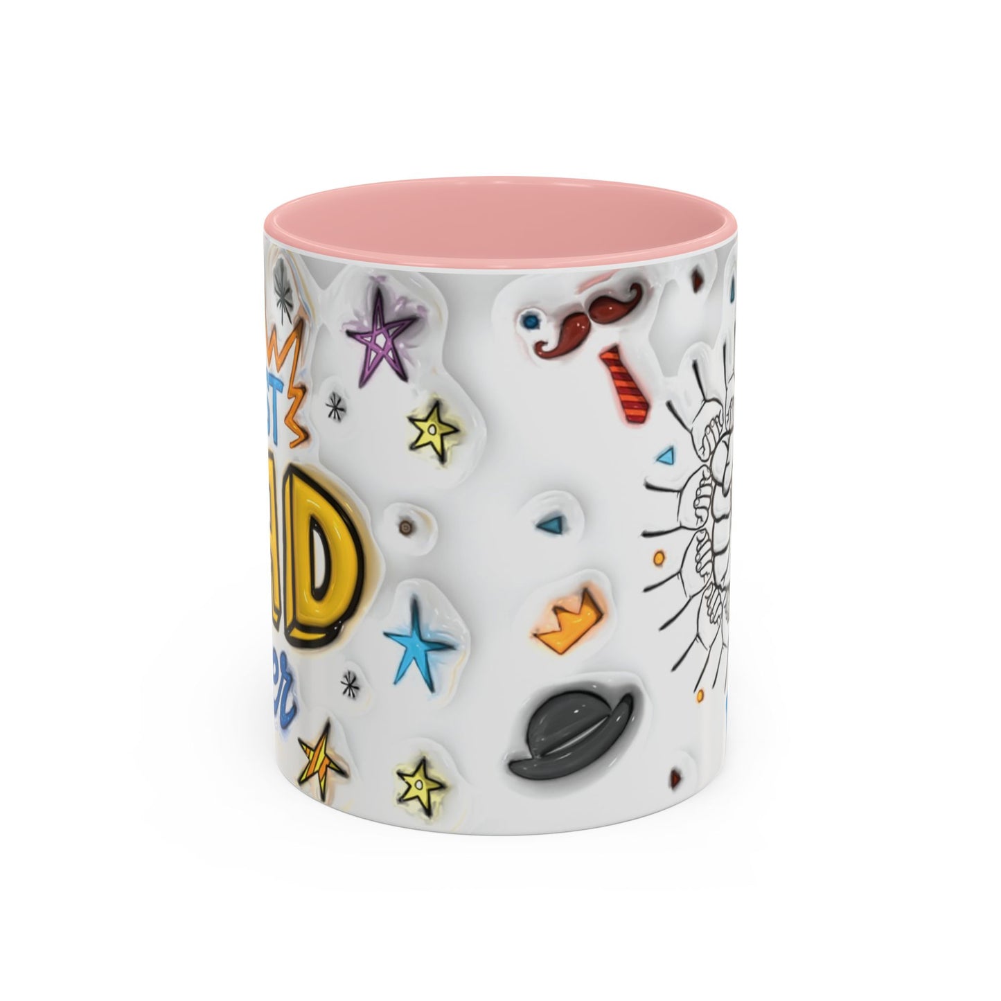 Mug - Fun Best Dad Accent Coffee Mug - Graffiti