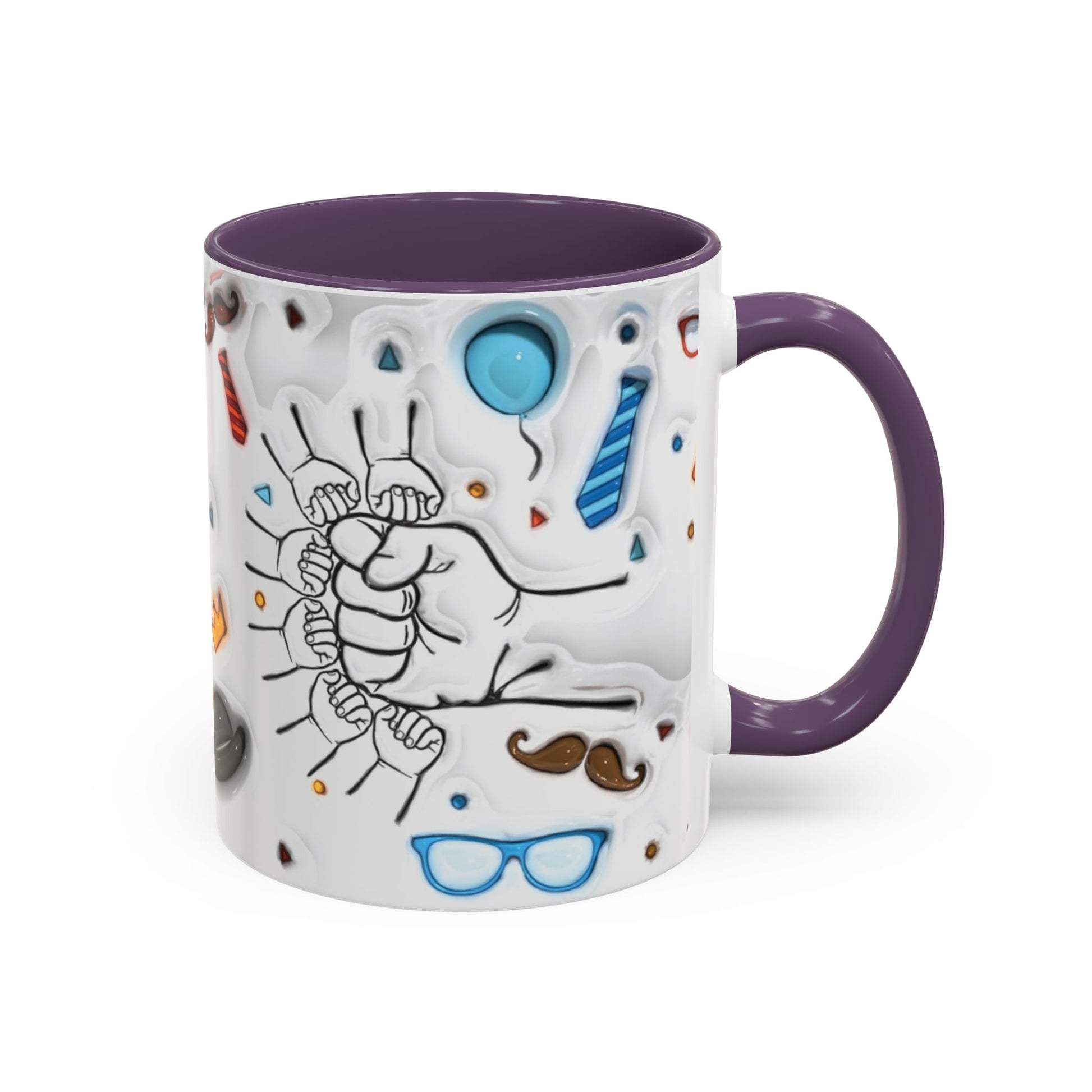 Mug - Fun Best Dad Accent Coffee Mug - Graffiti