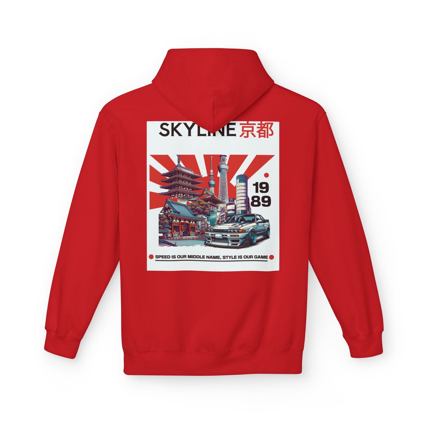 Japanese Car Lovers Unisex Hoodie - Graffiti