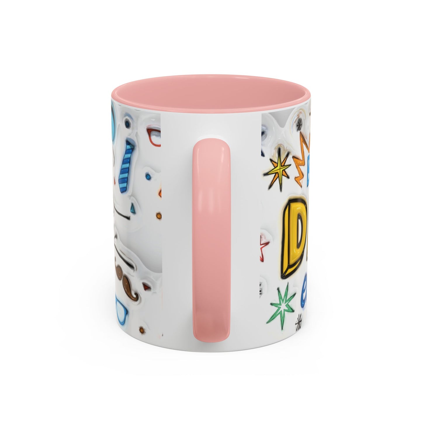 Mug - Fun Best Dad Accent Coffee Mug - Graffiti