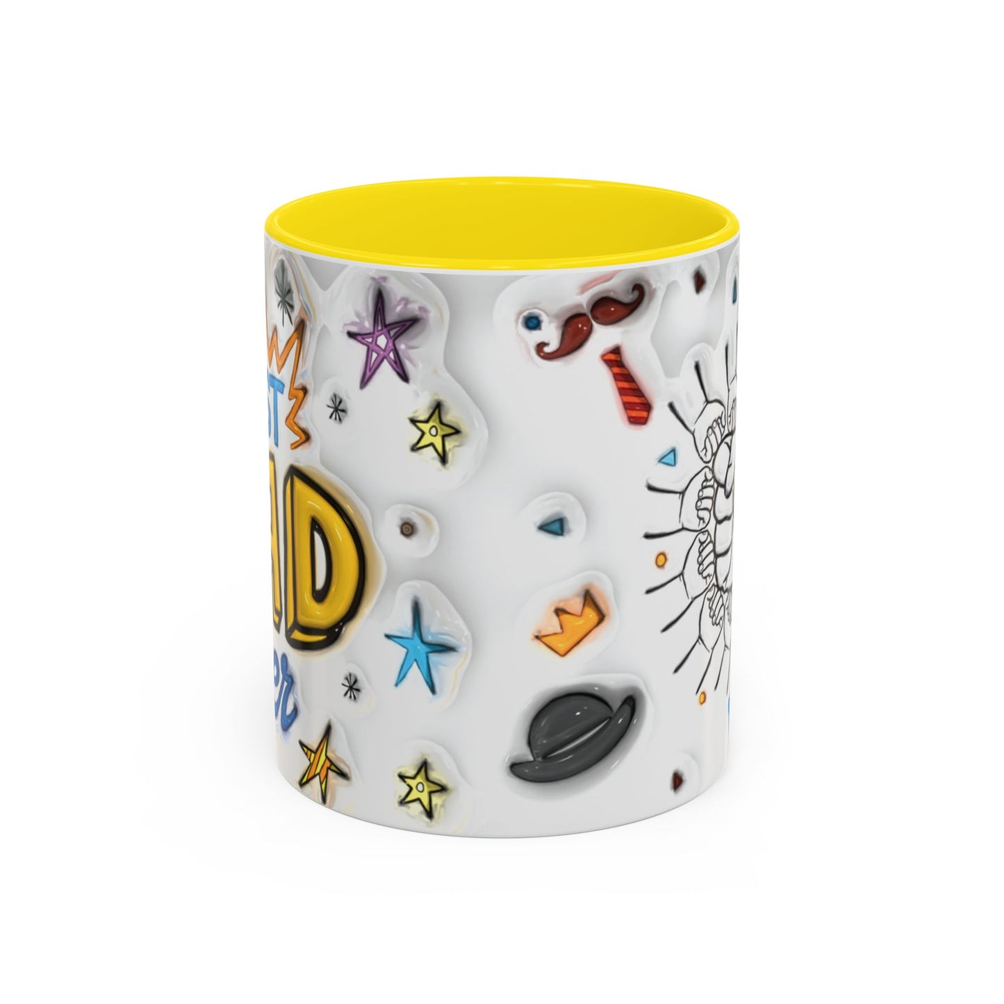 Mug - Fun Best Dad Accent Coffee Mug - Graffiti