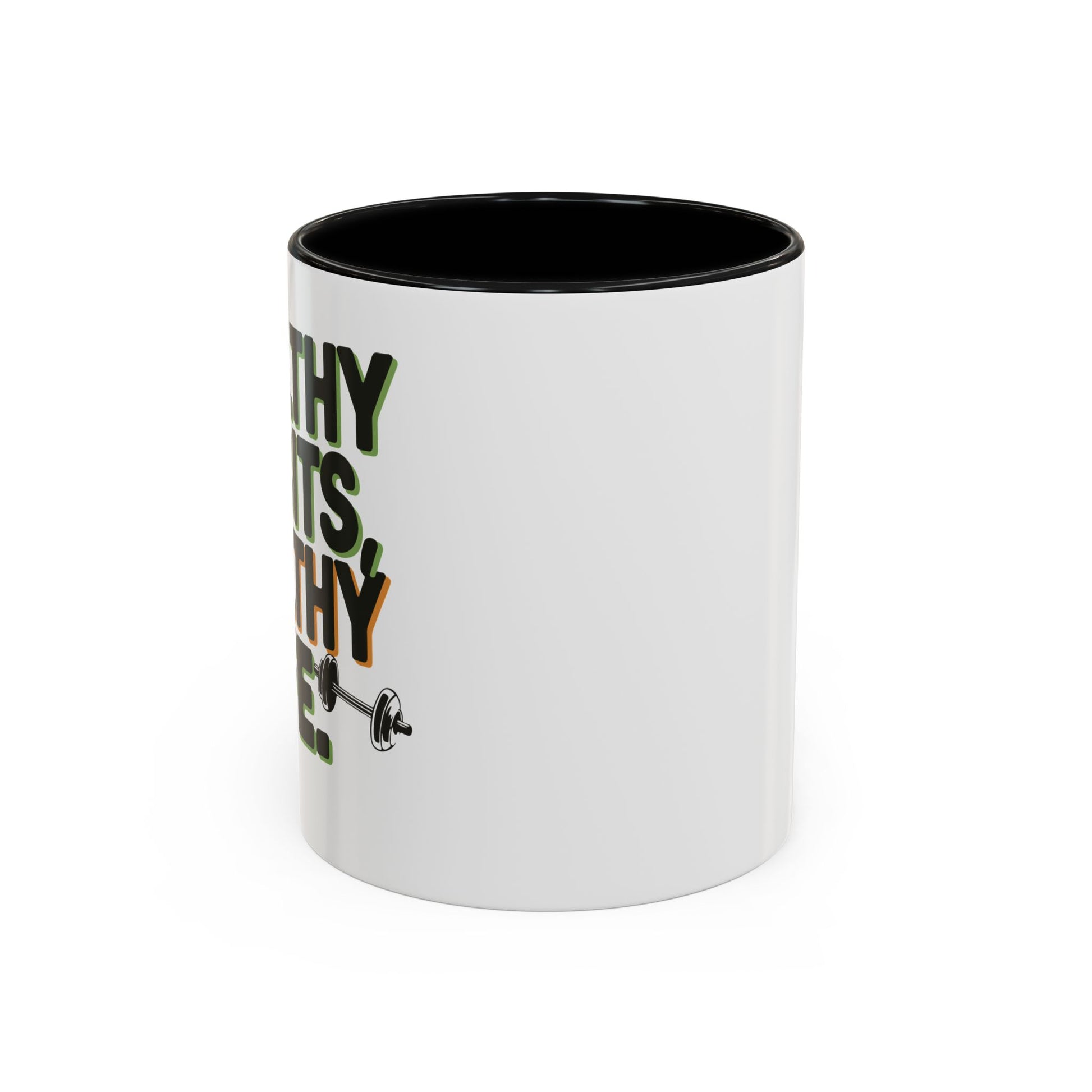 Healthy Habits Coffee Mug - Motivational Drinkware for Fitness Enthusiasts, Gym Gifts, Wellness Inspiration, Home Office Decor, Thoughtful - Graffiti