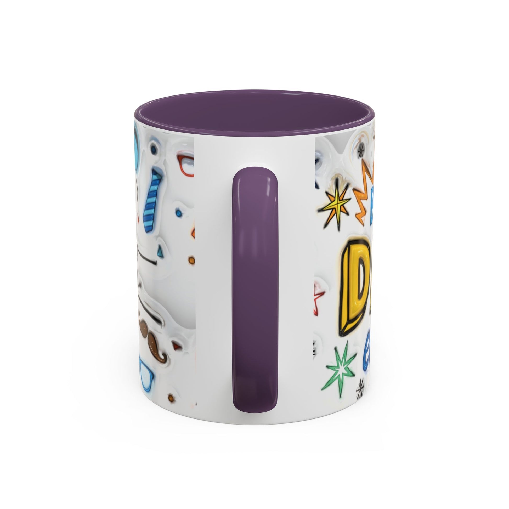 Mug - Fun Best Dad Accent Coffee Mug - Graffiti