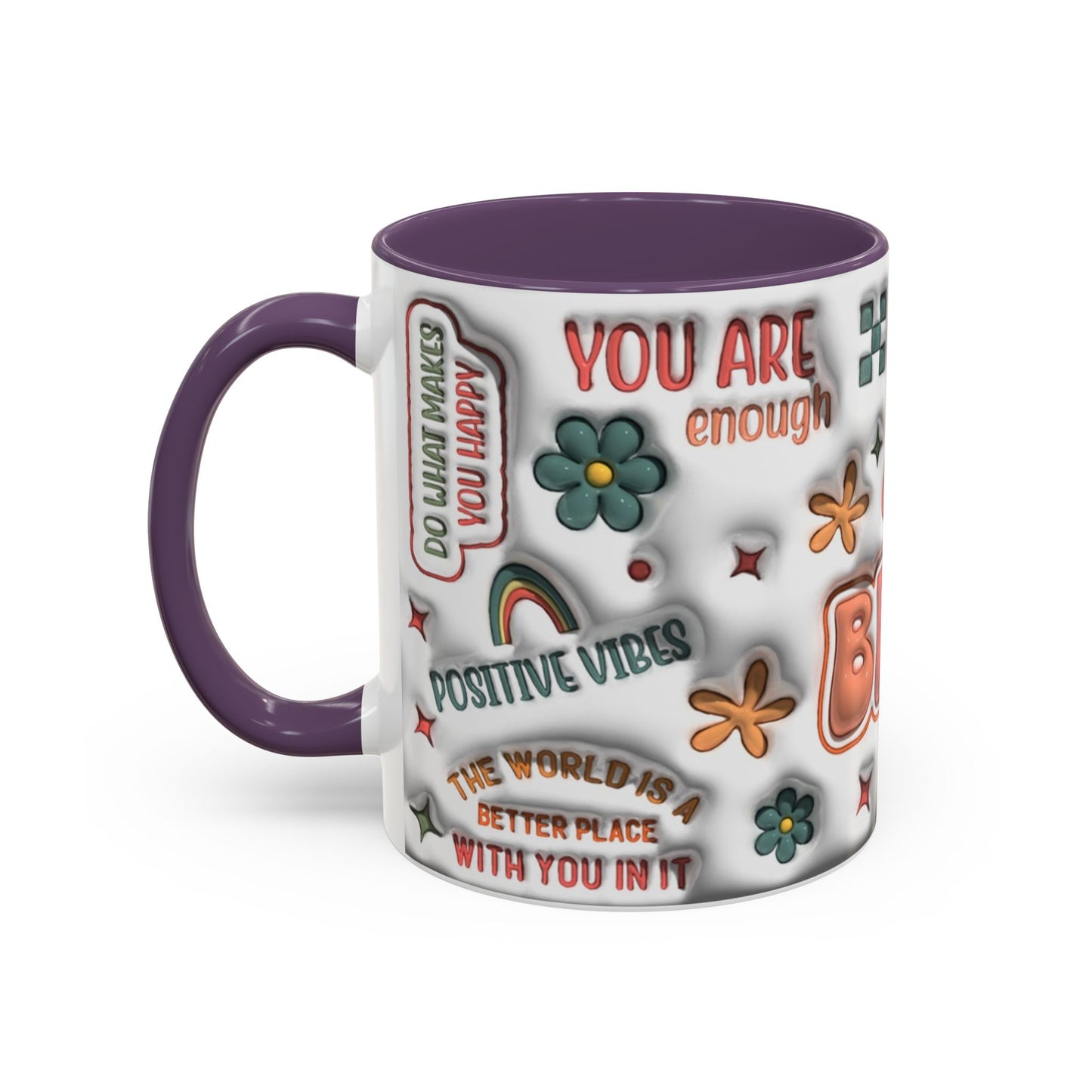 Coffee Mug 11oz - Inspirational Positive Vibes - Graffiti