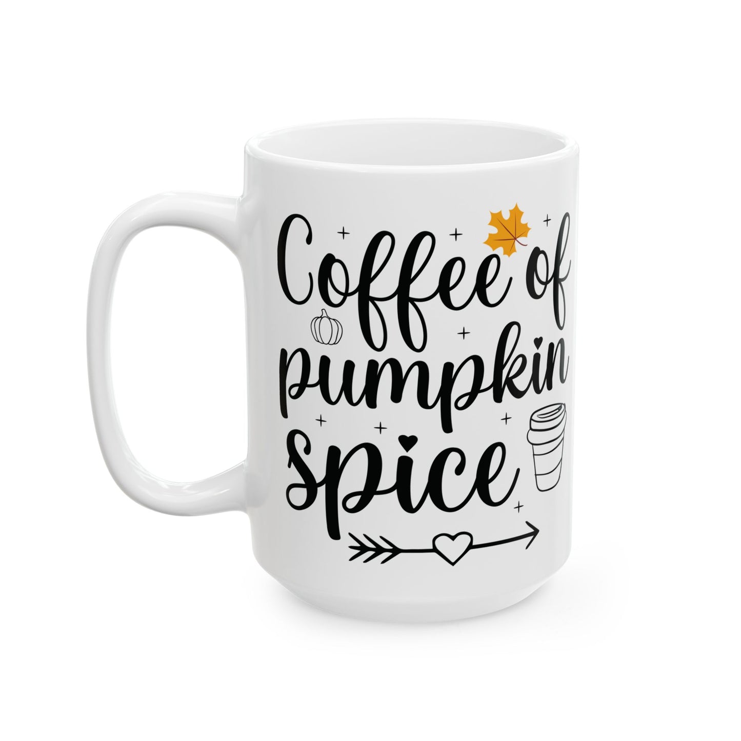 Pumpkin Spice Mug, Cozy Autumn Drinkware, Perfect for Fall Gatherings, Coffee Lover Gift, Halloween or Thanksgiving Decor - Graffiti