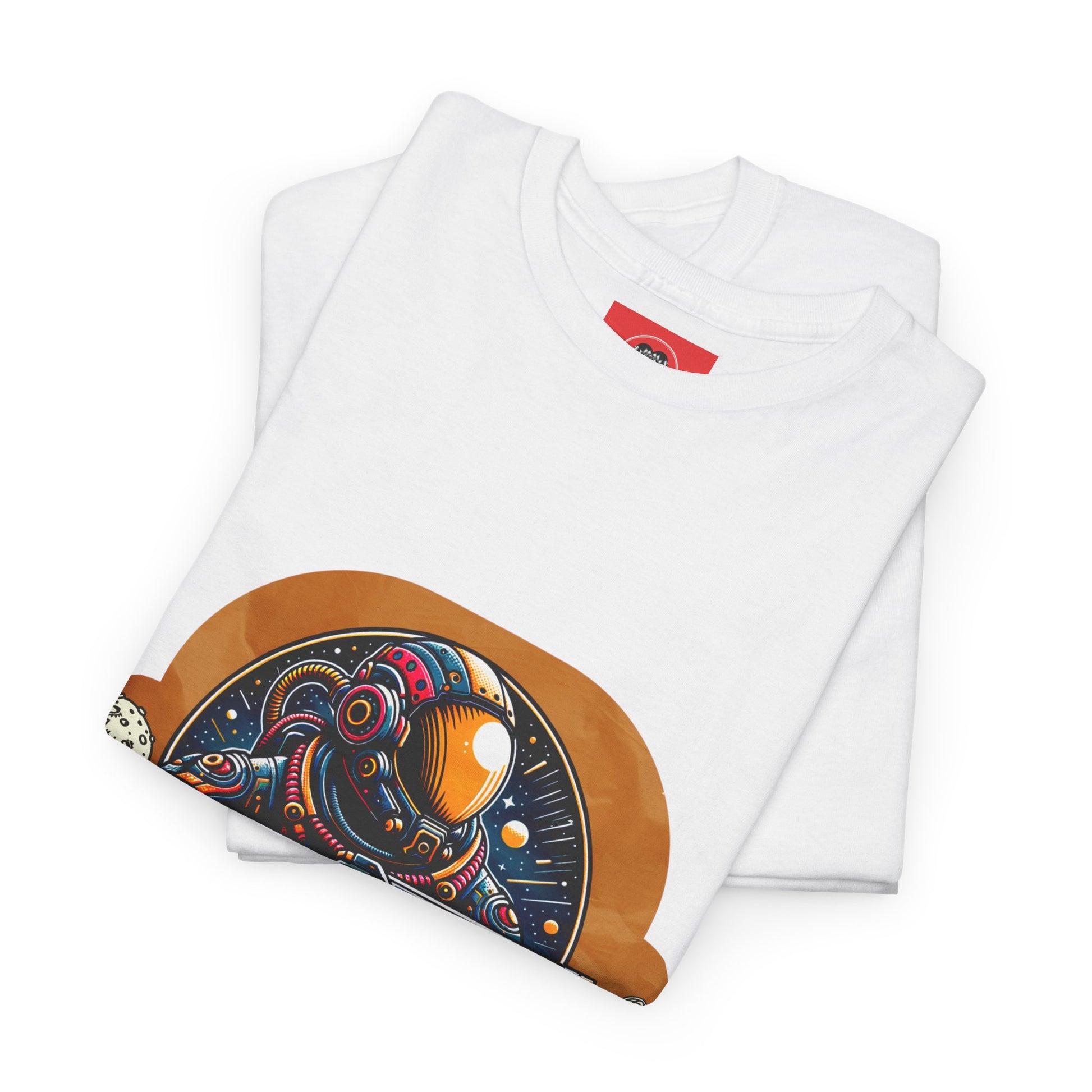 Galactic Explorer Unisex Heavy Cotton Tee - Explore the Galaxy in Style - Graffiti