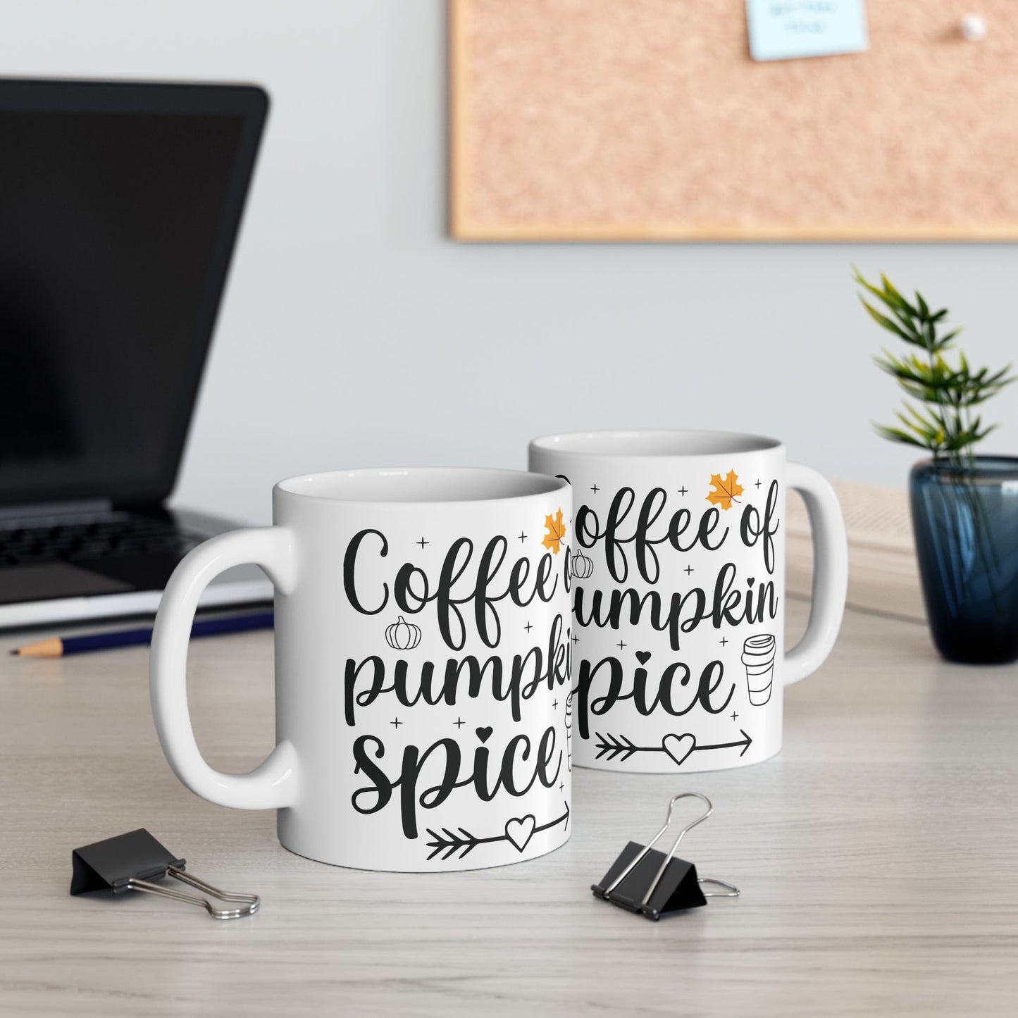 Pumpkin Spice Mug, Cozy Autumn Drinkware, Perfect for Fall Gatherings, Coffee Lover Gift, Halloween or Thanksgiving Decor - Graffiti