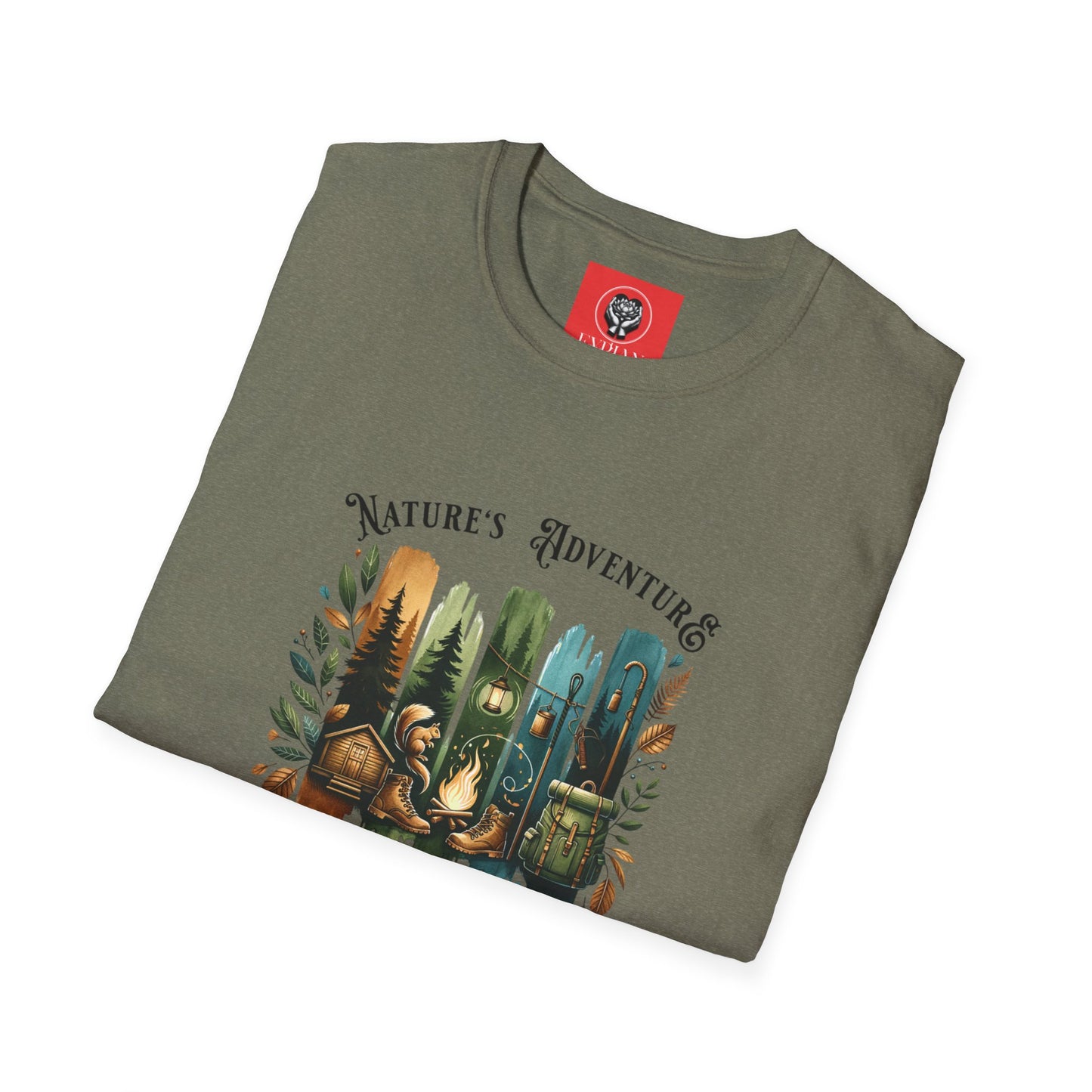 Nature's Adventure Unisex Softstyle T-Shirt - Craft Your Own Adventure! - Graffiti