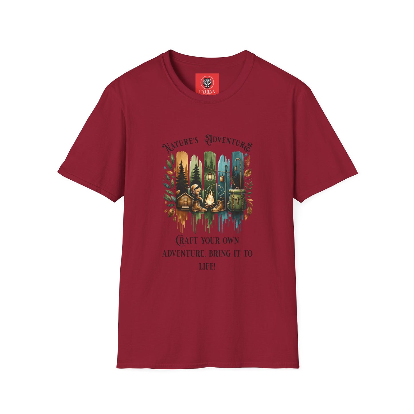 Nature's Adventure Unisex Softstyle T-Shirt - Craft Your Own Adventure! - Graffiti