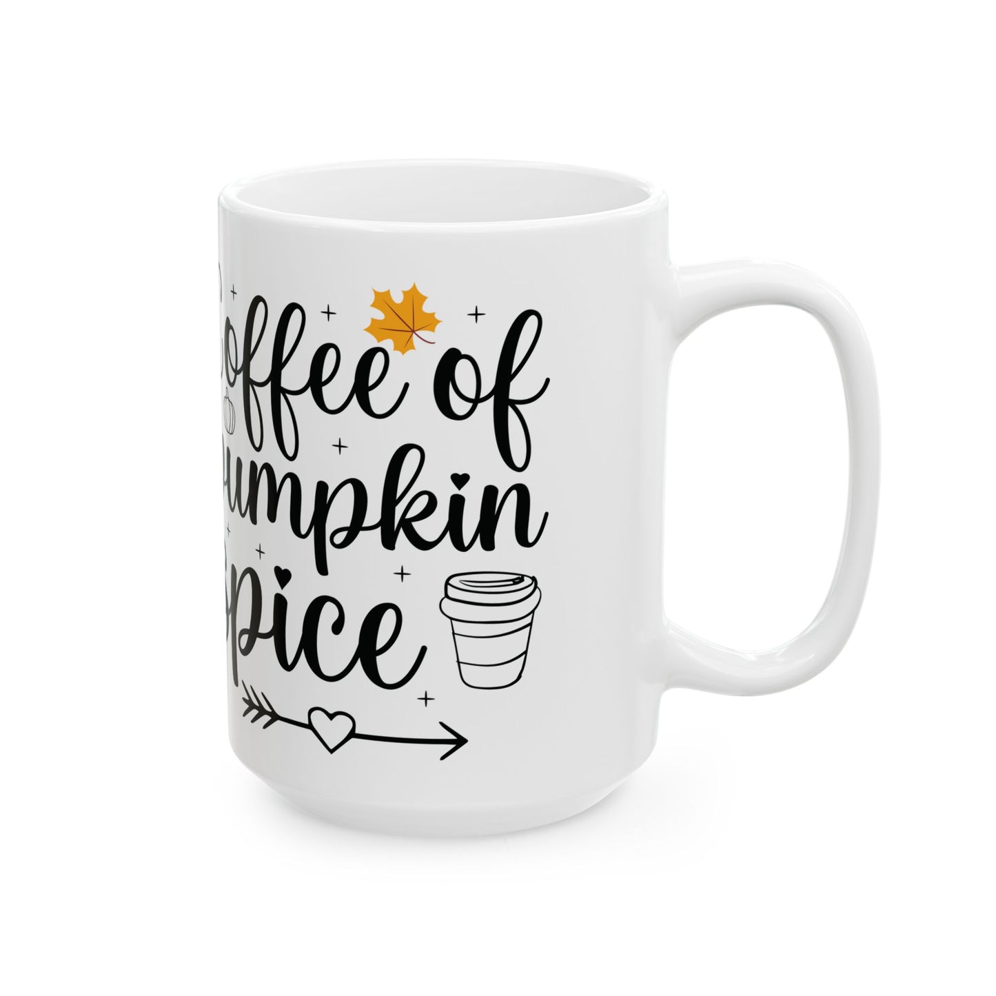 Pumpkin Spice Mug, Cozy Autumn Drinkware, Perfect for Fall Gatherings, Coffee Lover Gift, Halloween or Thanksgiving Decor - Graffiti