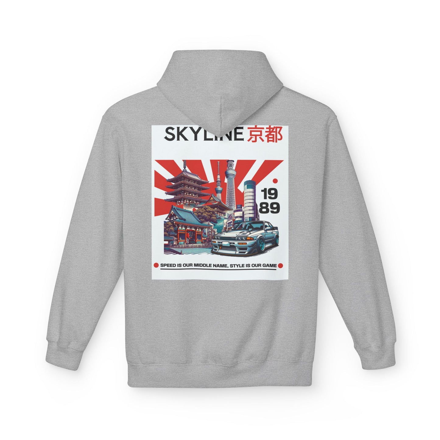 Japanese Car Lovers Unisex Hoodie - Graffiti