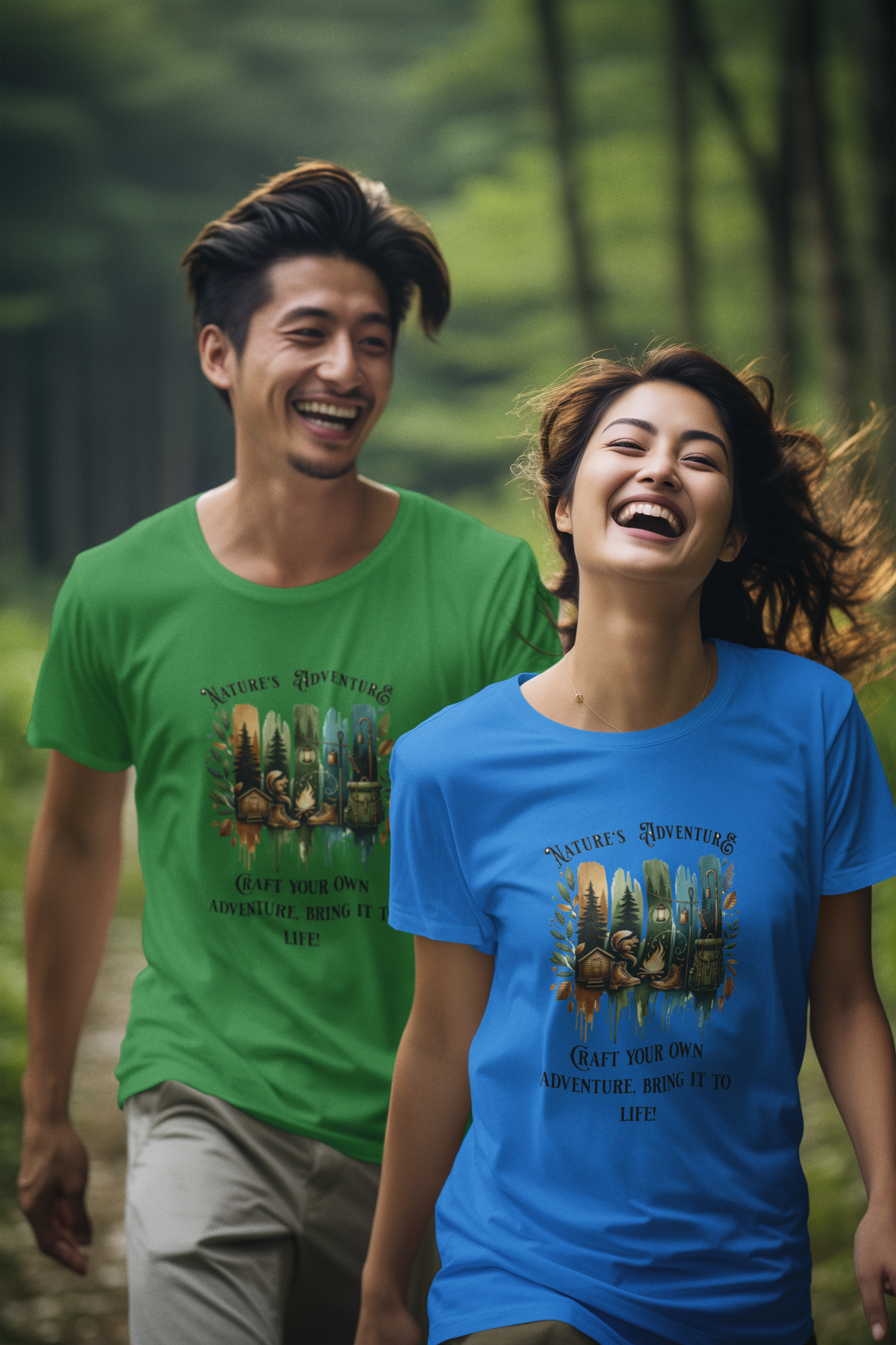 Nature's Adventure Unisex Softstyle T-Shirt - Craft Your Own Adventure! - Graffiti