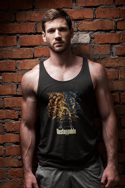 Workout Tank - Unstoppable Unisex Jersey Tank - Graffiti