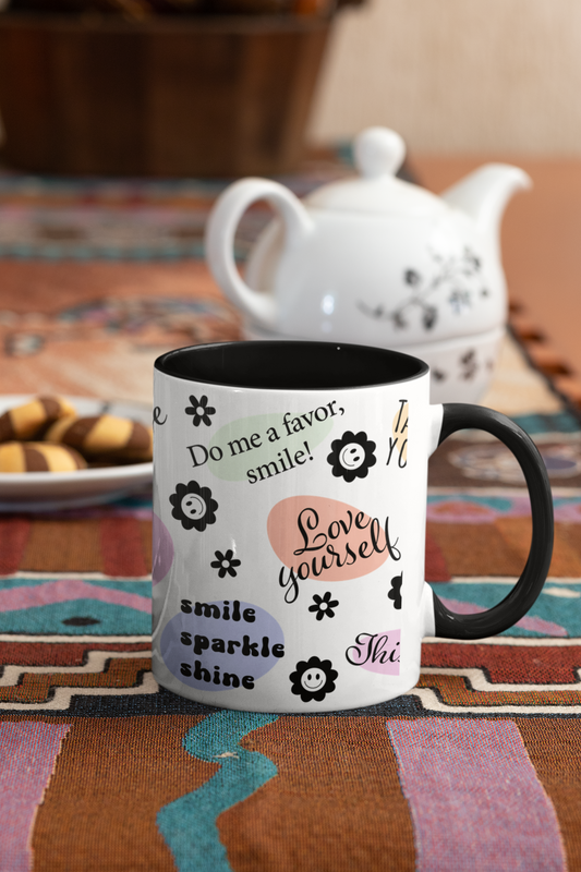 Accent Coffee Mug (11, 15oz) - Graffiti